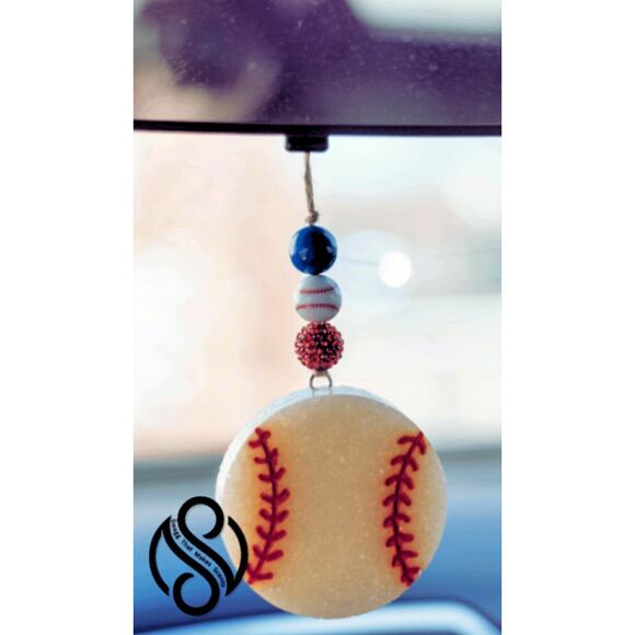 Baseball Softball Silicone Mold DIY Freshie or Resin Sports Stitch Design - Picture 5 of 7